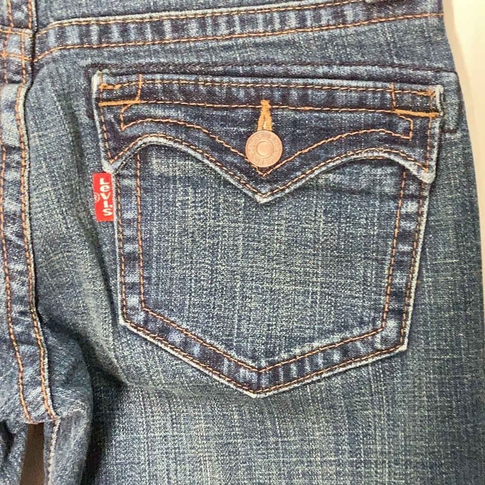 Levi’s flare 515 red tab button flap back pockets size 4P medium - Picture 14 of 15